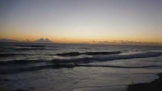 Florida High Tide Sunrise with Random Fisherman (time lapse)