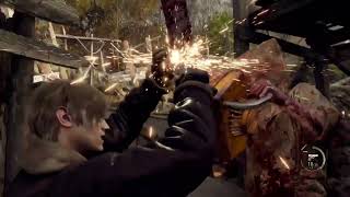 Resident Evil 4 Remake - Stop That Blade, Leon