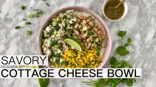 TOMATILLO CHICKEN COTTAGE CHEESE BOWL