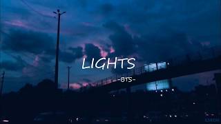 BTS - Lights (English Lyrics Aesthetic)