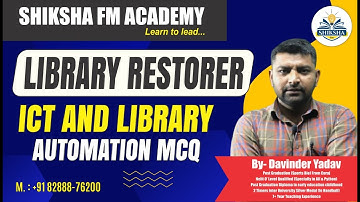 ICT and library automation MCQ || By Davinder Yadav