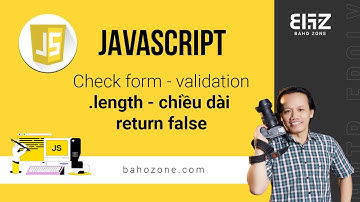 Check form đăng nhập bằng javascript cơ bản