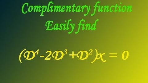 Complimentary function easily find by easy maths example-6