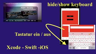 Tastatur ausblenden - Xcode 13 iOS Swift - hide keyboard