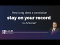 Are you wondering how long a conviction stays on your record in Arizona? Join us for an eye-opening video where we delve into this crucial topic and shed light on...