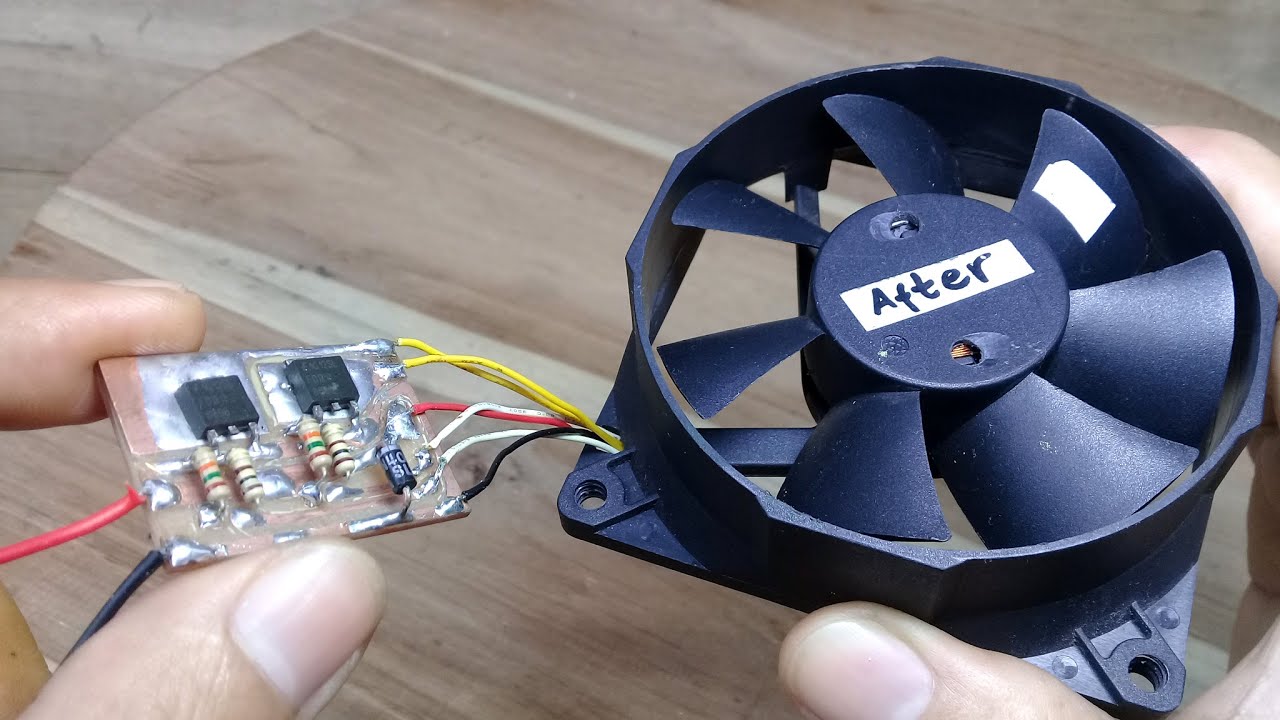 Modified to High Speed DC Fan ex PSU Computer - YouTube