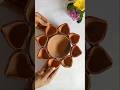 Diya Decoration Idea/Clay Diya Decoration Idea ✨💗