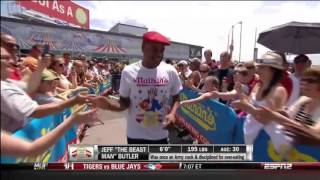 2013 Nathans Hot Dog Eating Contest   INTRODUCTIONS by George Shea