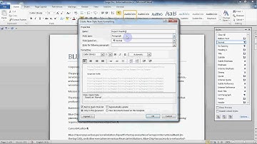 Microsoft Word 2010 - Styles Part Two: How to Create and Modify a Style