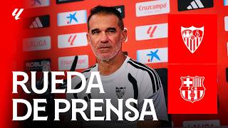 Luis García Plaza press conference ahead of #SevillaBarça 📡 LIVE