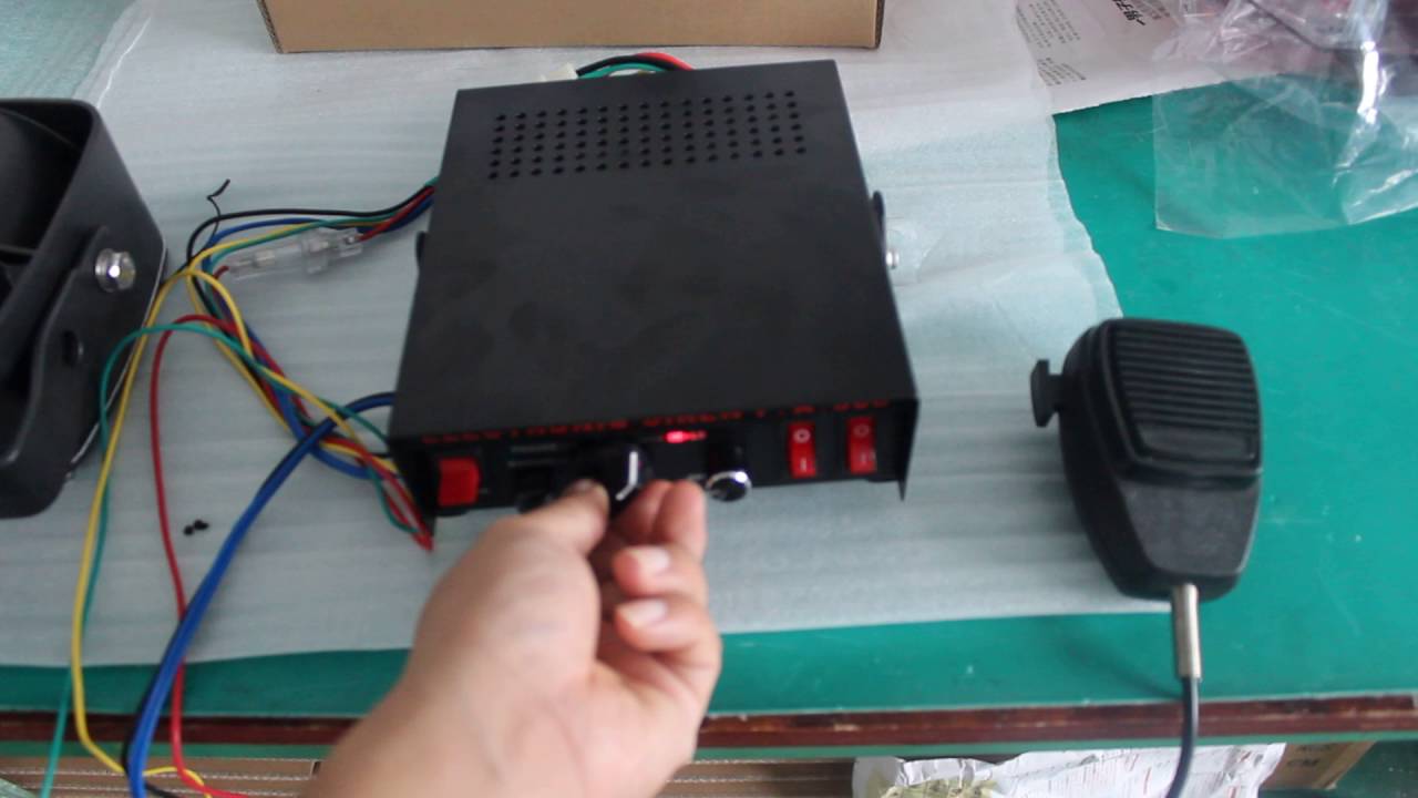 Siren and speaker - YouTube