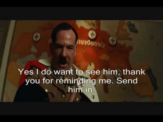 Inglorious Basterds Hitler rant scene English subtitles class=