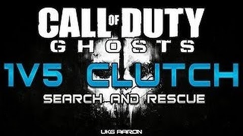 COD GHOSTS 1V5 SEARCH and rescue Quick scoping clutch