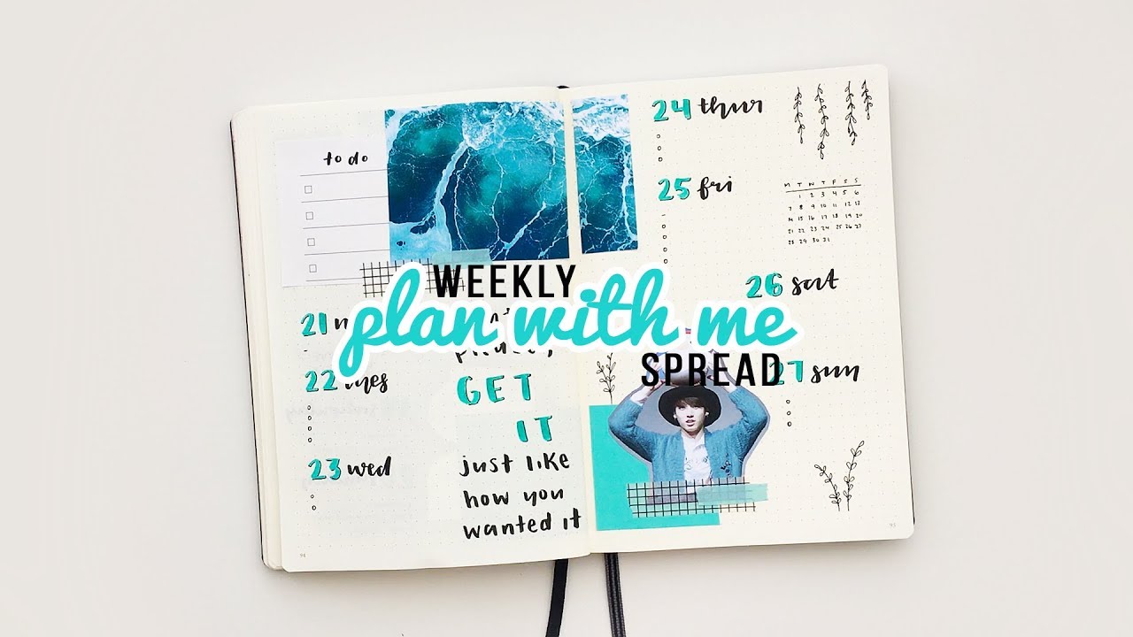 kpop bullet journal | plan with me | may 2018 weekly spread