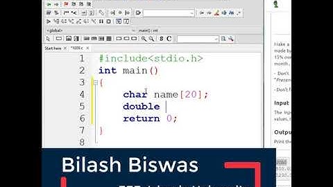 Uri Online Judge Solutions 1009 | Learning with Bilash | #shorts
