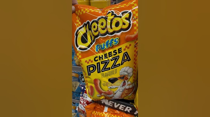 Cheetos Puffs Cheese Pizza flavored chips!