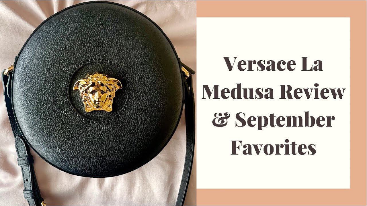 Versace La Medusa Quilted Round Camera Bag