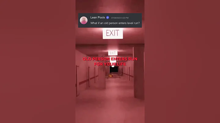 What if an OLD person enters level RUN FOR YOUR LIFE!?🔴☁️🔑 #shorts #backrooms #creepypasta