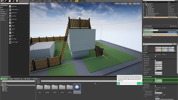 UE4 - Smart Fence Blueprint - Ground Snapping