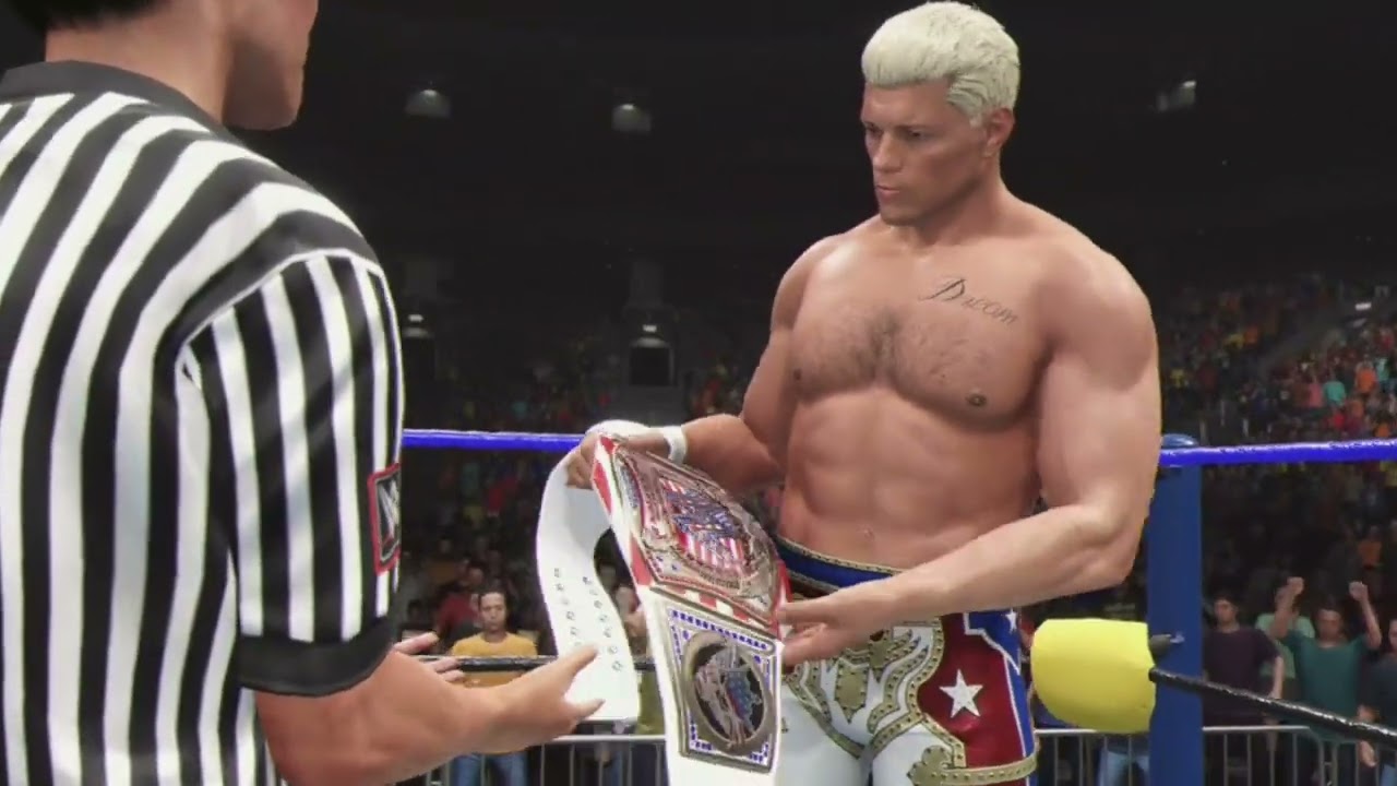 Cody Rhodes vs Dusty Rhodes United States Championship Match - YouTube