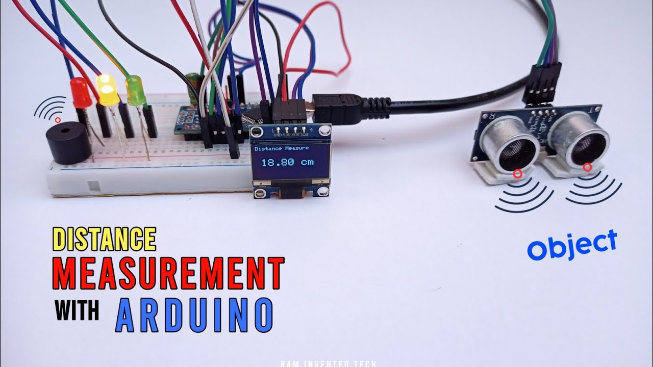 Object Distance Measurement using Arduino + LED Indicators | Ultrasonic ...