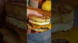 Sausage, egg, and cheese McGriddle 😍