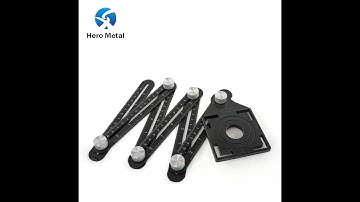 6 Folding Rulers Adjustable Multi Angle Aluminium Measuring Ruler folding Ruler  Tile Hole Locator