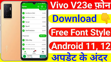 Vivo V23e Download Free Font Android 12 | How To Apply Free Font In Vivo V23e