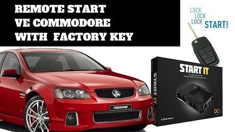 How To Install Remote Start to Factory VE Commodore Key - DIY Automatic Transmissions