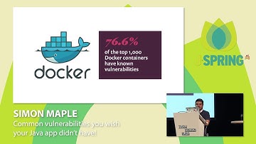 J-Spring 2018: Simon Maple - Common vulnerabilities you wish your Java app didn’t have!