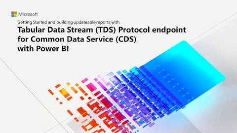 Creating Direct Query Power BI reports with the Common Data Services