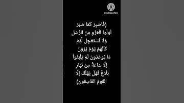 سورة الأحقاف (٣٥)