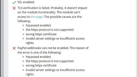 PrestaShop 8 PayPal TLS error