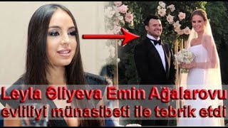 Leyla Əliyeva Emin Ağalarovu evliliyi münasibəti ilə təbrik etdi Resimi