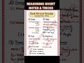 Reasoning short notes and tricks| #railway #ssc |#reasoning #tricks #shorts