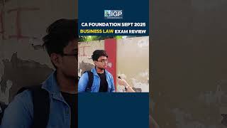 Aapka Kaise Gaya Business Law ka exam?#reels #CACoaching #cafoundationstudent
