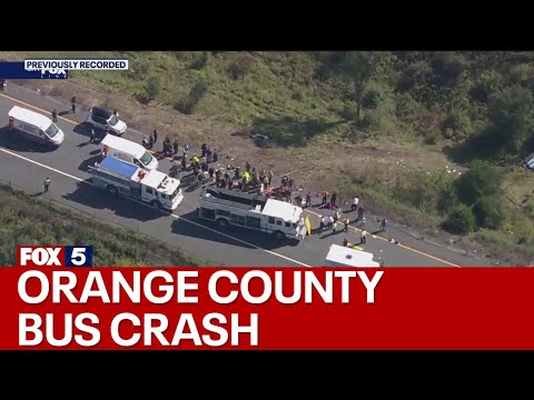 Breaking news: Bus crash in Orange County, NY