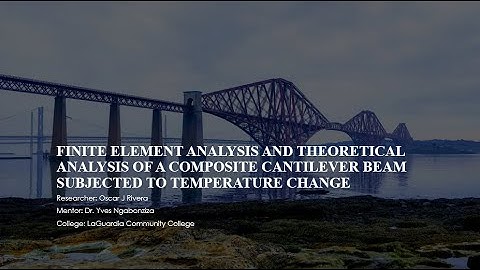 Finite Element Analysis of a Composite Cantilever Beam Subjected to Temperature Change