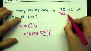 How To Convert Ml To Moles Volume To Moles Concentration Youtube How To Convert Ml To Moles Volume To Moles Concentration Youtube