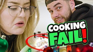 Pro Chef Holiday Cooking Challenge FAIL! Nadeshot Vs BrookeAB