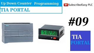 UP DOWN COUNTER Lesson#9 || TIA PORTAL PLC programming for beginners