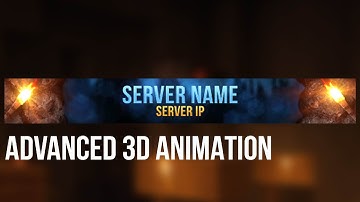 "TORCHLIGHT" - 3D GIF Animated Minecraft Banner Template