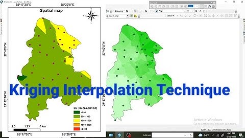 Kriging Estimation Technique in ArcGIS|| Interpolation by Kriging in ArcGIS @gistutorial_easytutorial