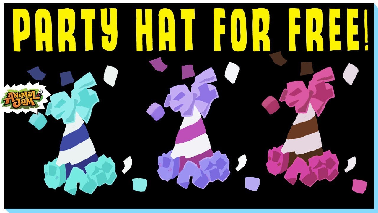 GET A FREE PARTY HAT! 🎉 ANIMAL JAM GIVEAWAY YouTube