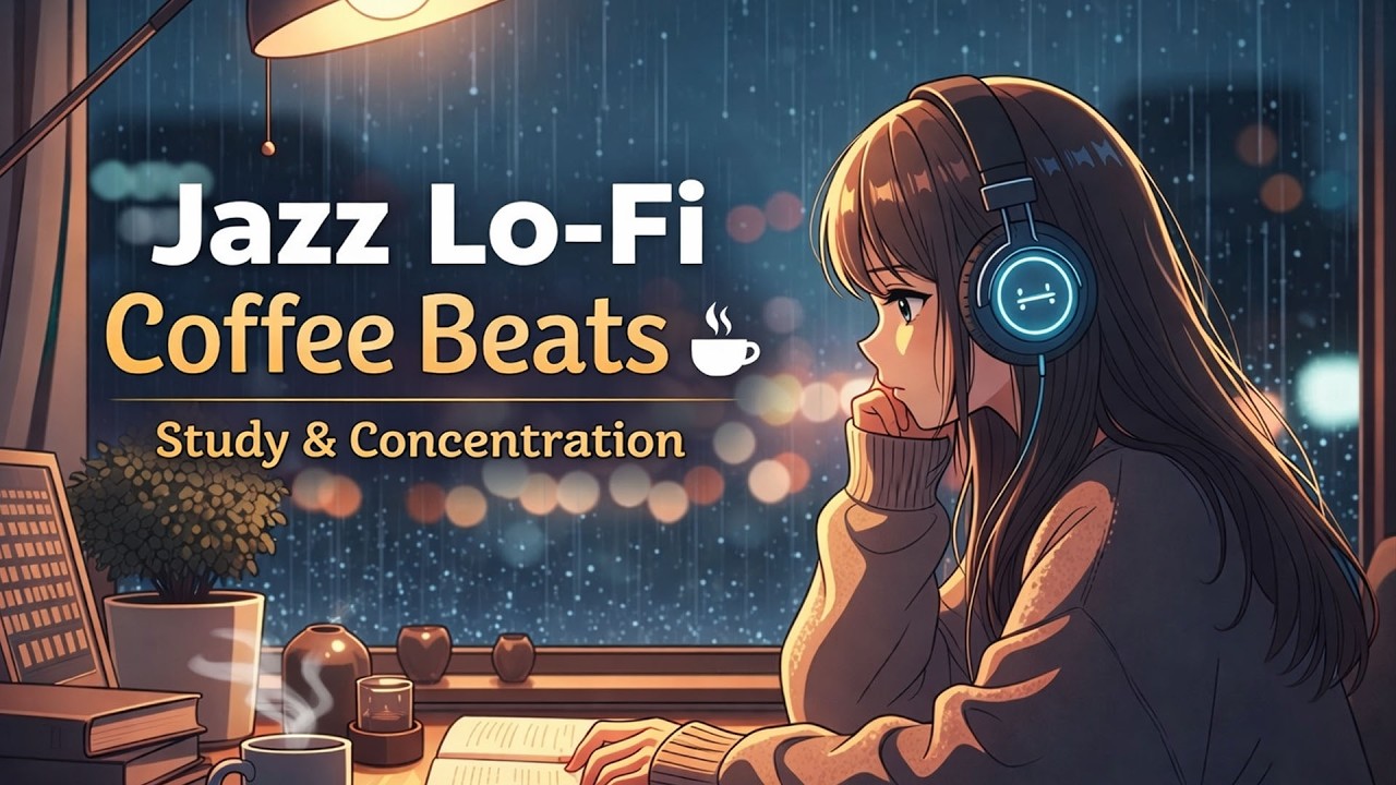 Jazz Lo-Fi Coffee Beats ☕ Study & Concentration