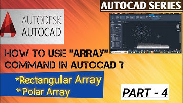 HOW TO USE ARRAY COMMAND IN AUTOCAD I #civilsorted #youtube #viralvideo #autocad