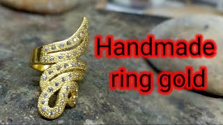Make a 24kt gold ring weighing 12.5g -  Handmade