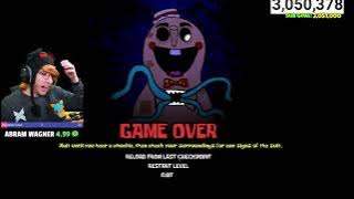 KREEKCRAFT GETS JUMPSCARED IN LIVE STREAM (Around the clock at Bikini Bottom)