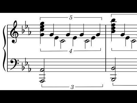 ポリリズム訓練 5 3 5 4 5 4 3