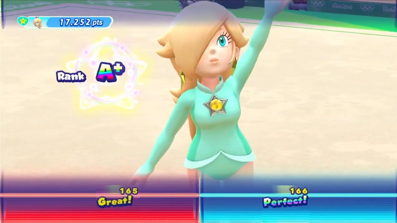 Rhythmic Gymnastics (PB) 17.252 pts — Rank: A+ (Rosalina) Mario & Sonic at the Rio 2016 Olympic Game